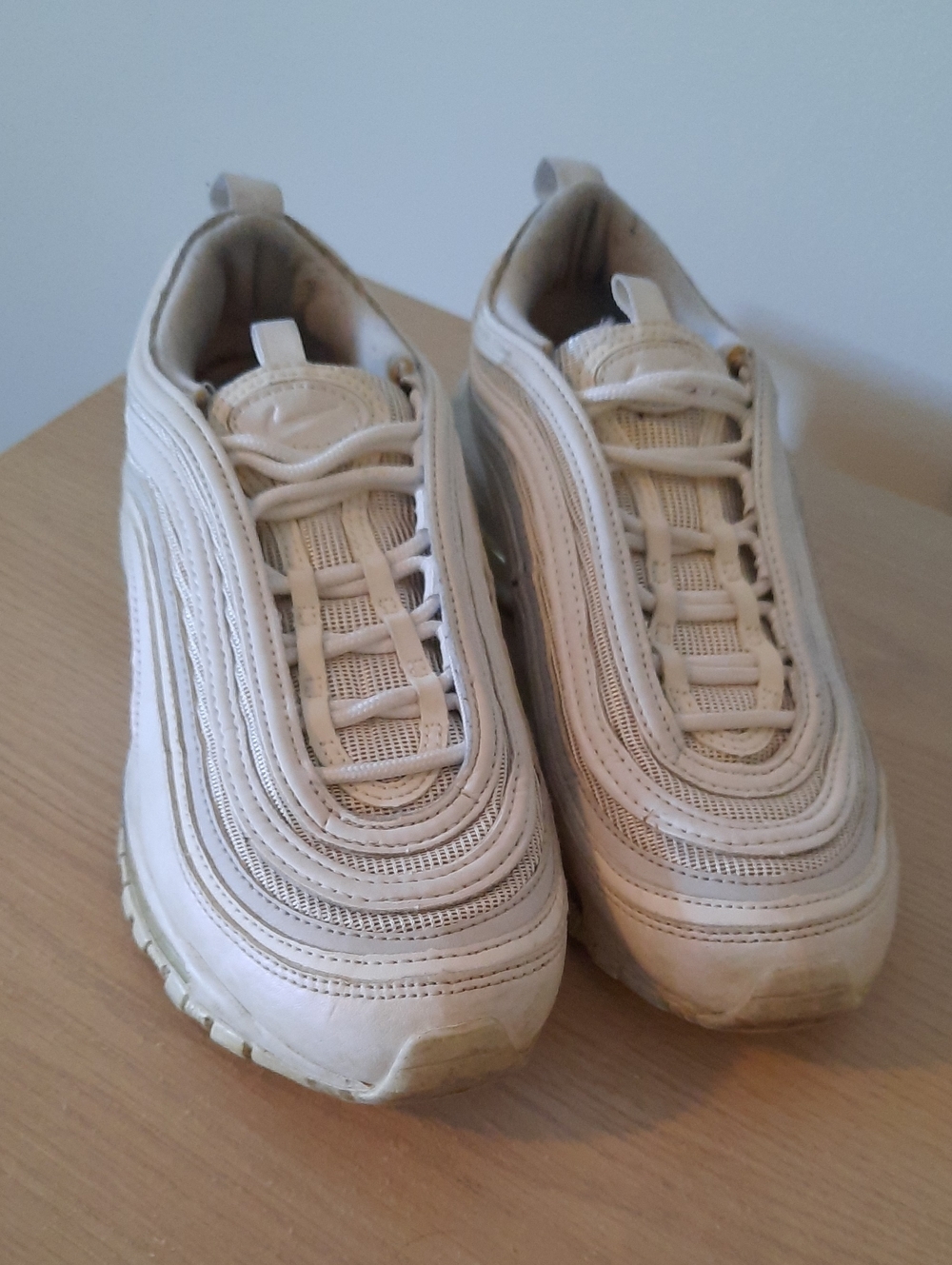 Nike Air Max 97 Off-White Lace-Up Sneakers Size 5Y/6.5 Womens